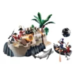 PLAYMOBIL 70413 Pirates Defence Island with Floating Boat