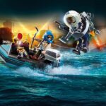 Playmobil 70782 City Action Police Jet Pack with Boat