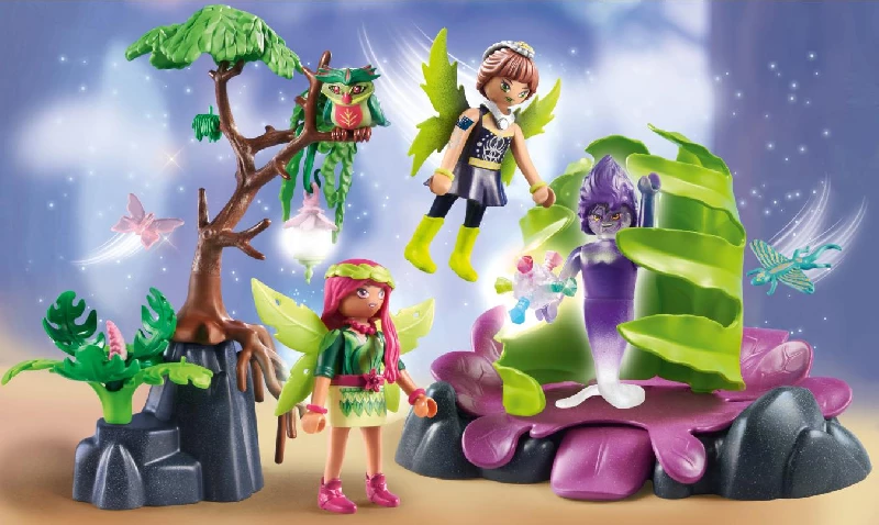 Playmobil PLAYMOBIL ADVENTURES OF AYUMA CRYSTAL AND MOON FAIRY WITH TOTE -  Miniatures - multi coloured/multicolore 