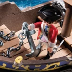 PLAYMOBIL 70412 Pirates Small Floating Pirate Ship with Raft