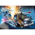 Playmobil 70575 City Action Police Helicopter Pursuit With Runaway Van