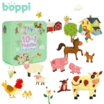 boppi 10 in 1 Toddler Jigsaw Puzzle - Farmyard