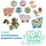 boppi 10 in 1 Toddler Jigsaw Puzzle - Farmyard