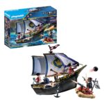 PLAYMOBIL 70412 Pirates Small Floating Pirate Ship with Raft