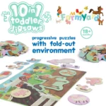 boppi 10 in 1 Toddler Jigsaw Puzzle - Farmyard