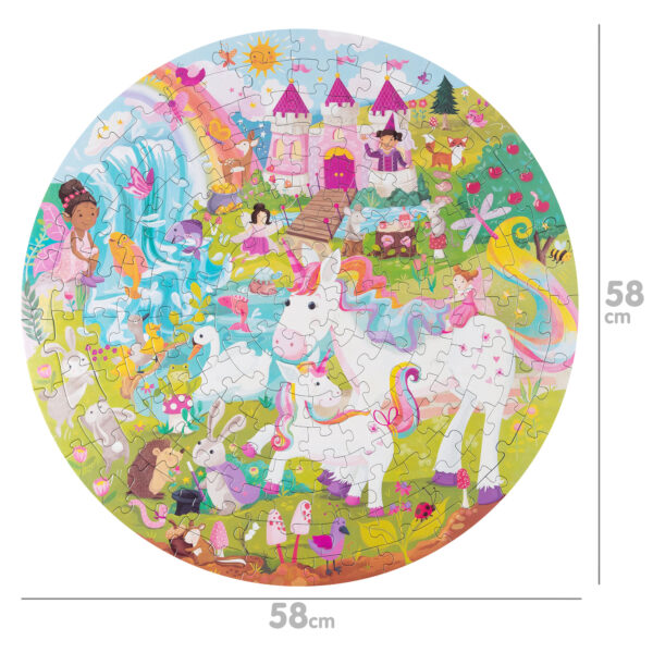 boppi Unicorn Round Puzzle 150pcs