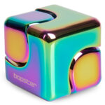 bopster Fidget Cube Spinner - Multicoloured Metallic