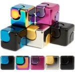 bopster Fidget Cube Spinner - Black and Blue