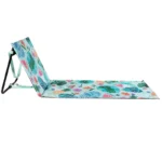 just be... Beach Mat Recliner Foldable Sun Lounger Summer Outdoor Portable Lightweight Garden Chair Park Festival Picnic Sunbed Backrest - Tropical