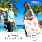 just be... Beach Mat Recliner with Pocket - B2016 - Tropical