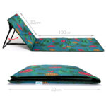 just be... Beach Mat Recliner with Pocket - B2016 - Tropical