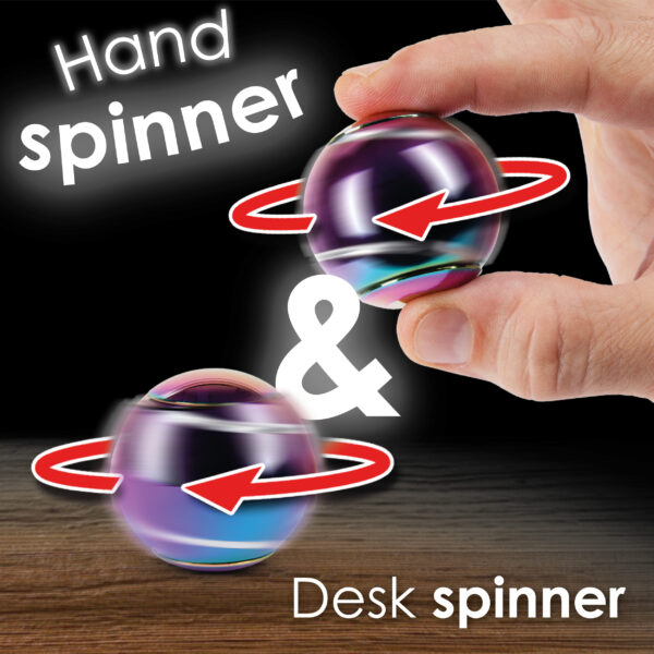 bopster Spin Ball Spinner - Multicoloured Metallic