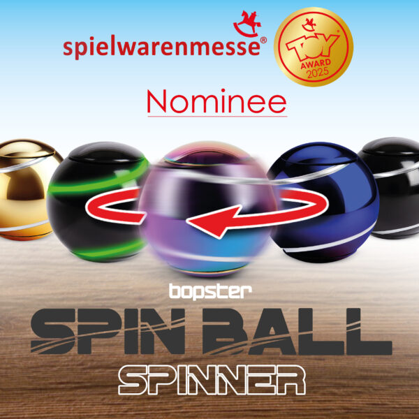 bopster Spin Ball Spinner - Multicoloured Metallic