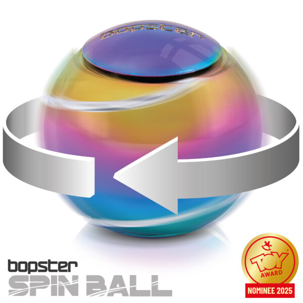 bopster Spin Ball Spinner - Multicoloured Metallic