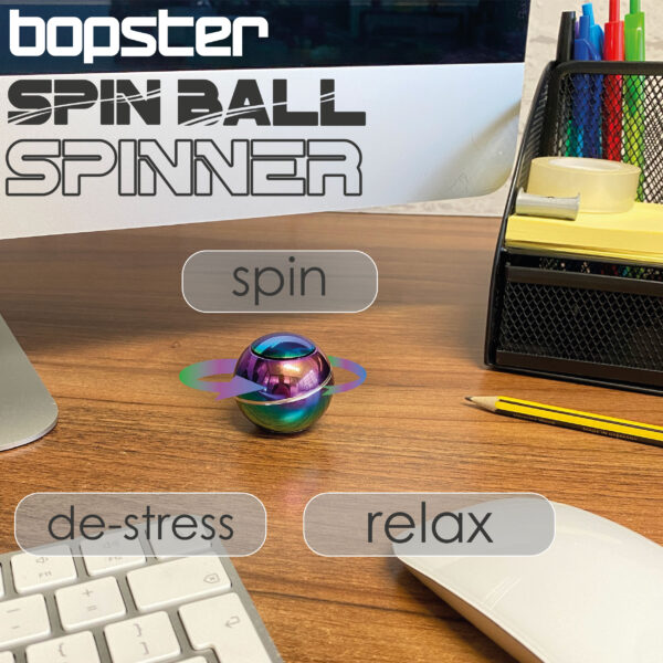 bopster Spin Ball Spinner - Multicoloured Metallic